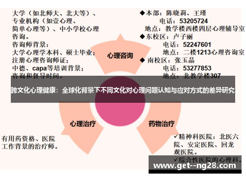 跨文化心理健康：全球化背景下不同文化对心理问题认知与应对方式的差异研究